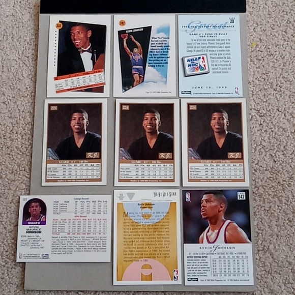 Lot of 40 Kevin Johnson Phoenix Suns basketball cards - Picture 16 of 16